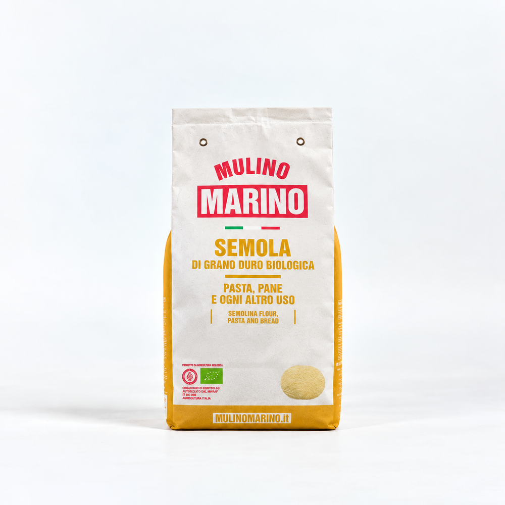 Mulino Marino Organic Semola Di Grano Duro Coarse Semolina - 1kg