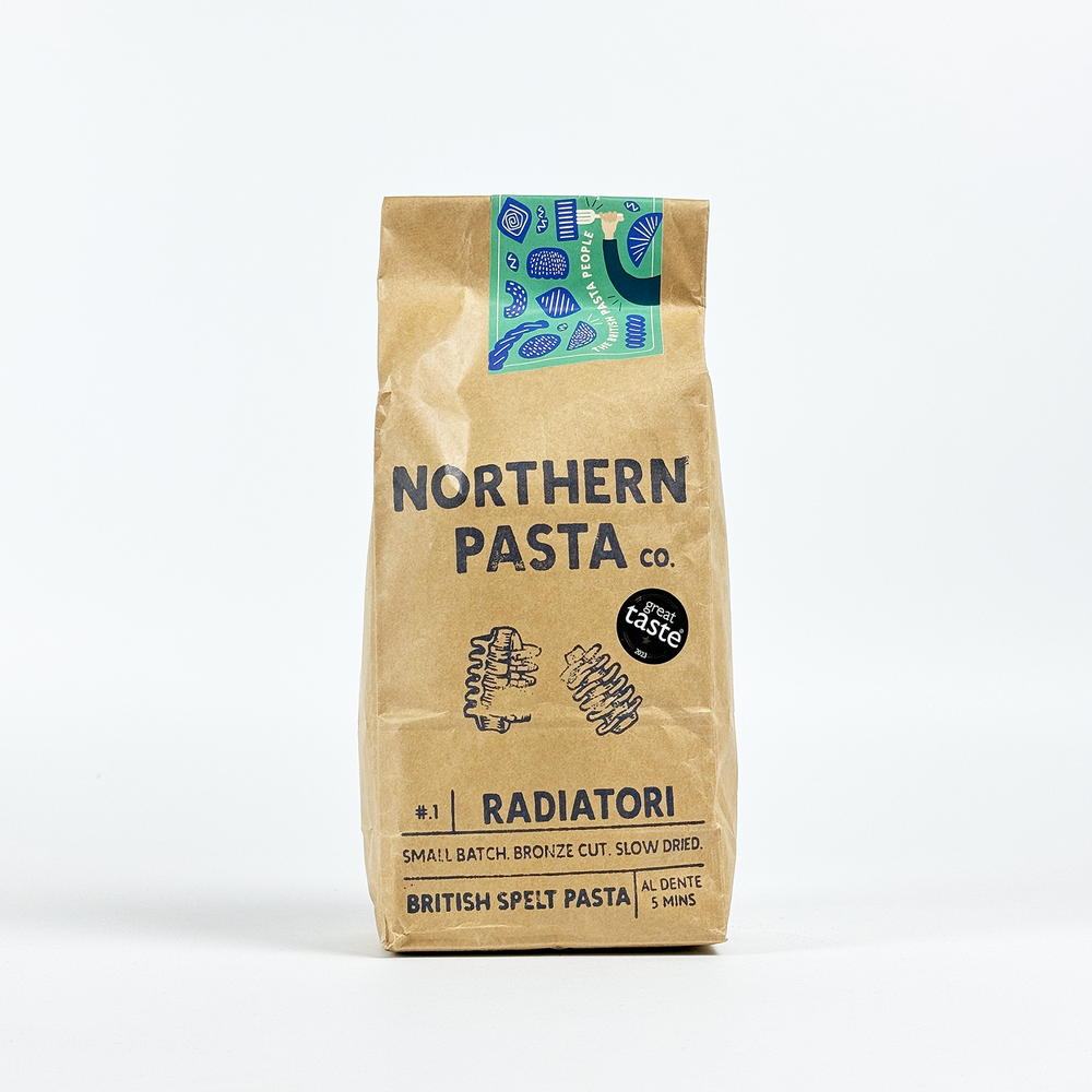 Northern Pasta Co. Radiatori Artisan British Spelt Pasta - 450g