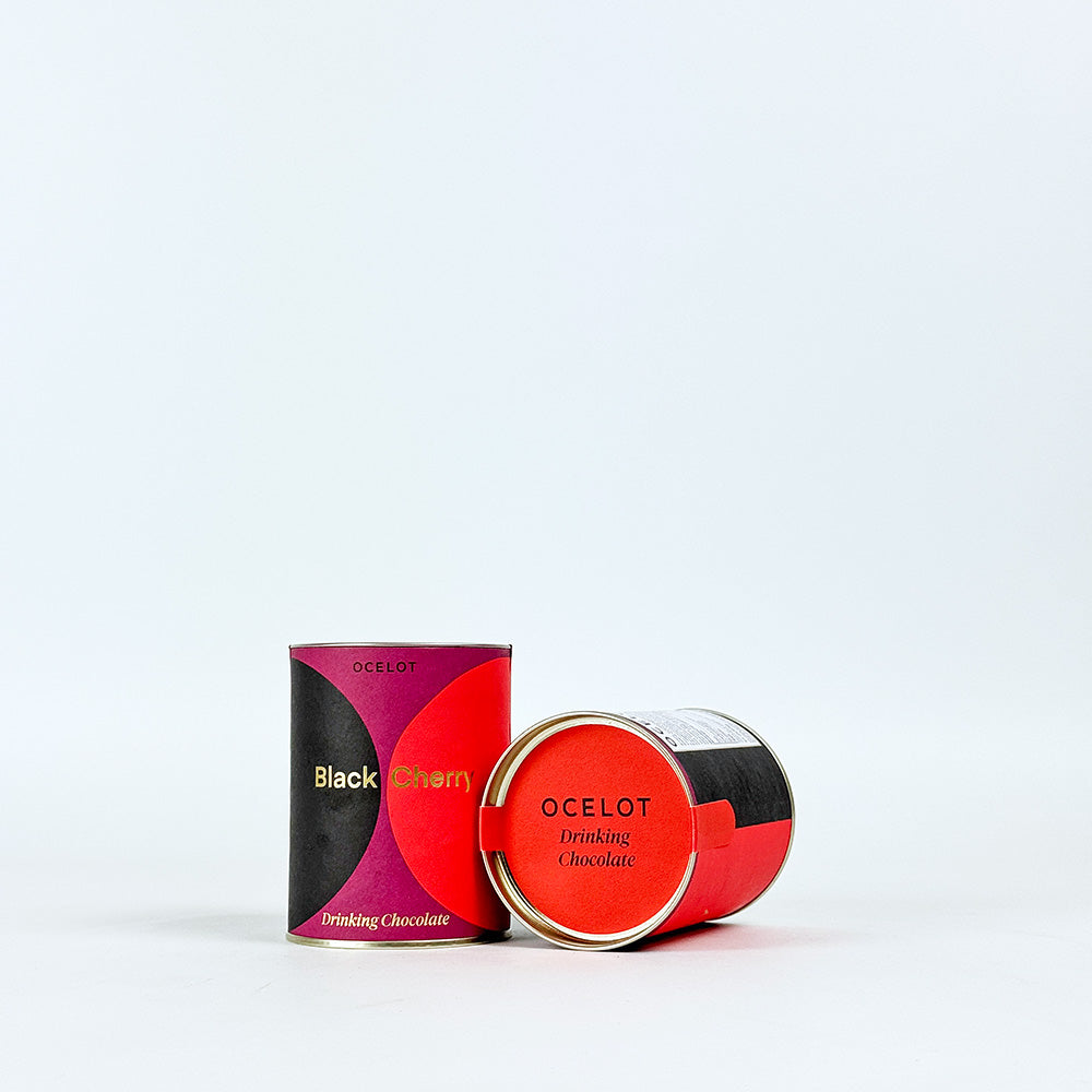 Ocelot Organic 70% Dark Chocolate Black Cherry Drinking Chocolate - 200g