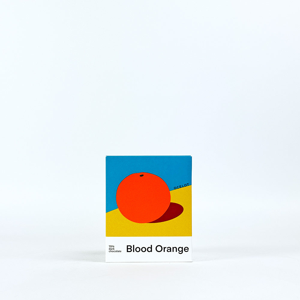 Ocelot Organic 70% Dark Chocolate Blood Orange Chocolate Bar - 70g