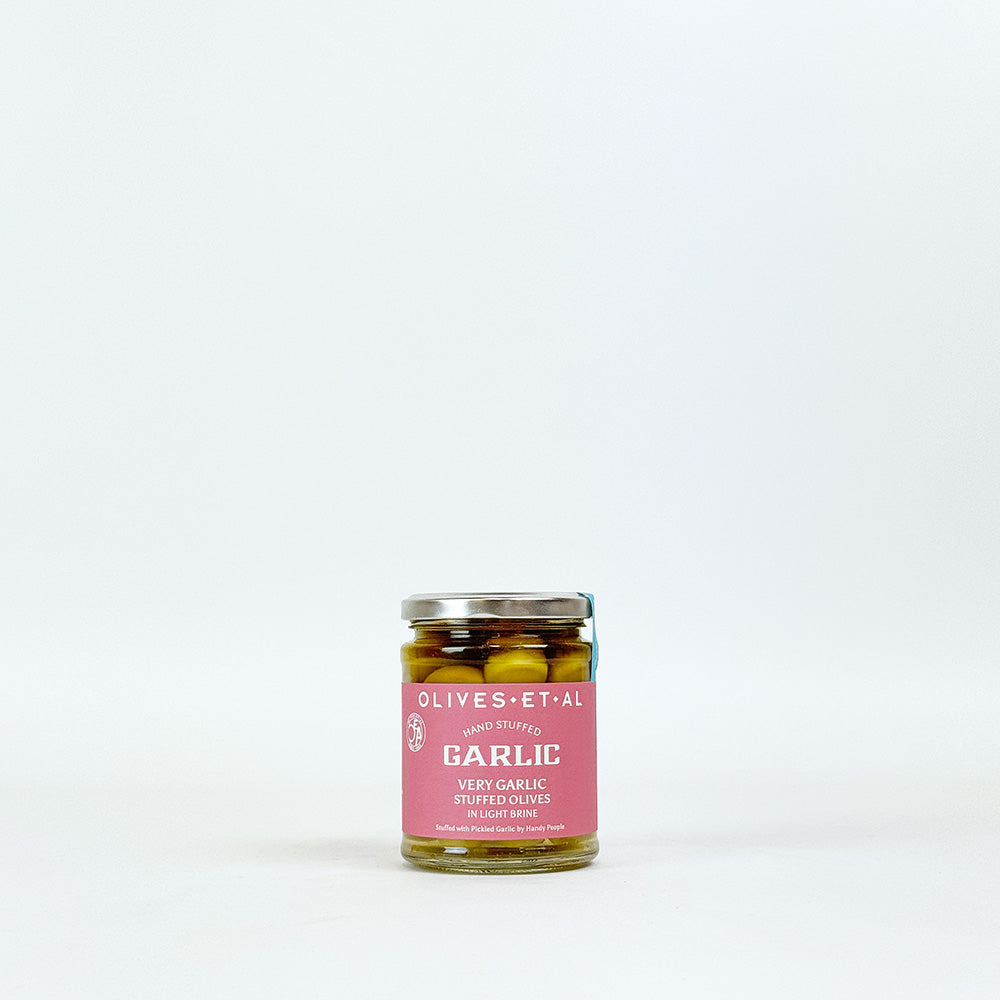 Olives Et Al Very Garlic Hand-Stuffed Green Pitted Olives - 150g