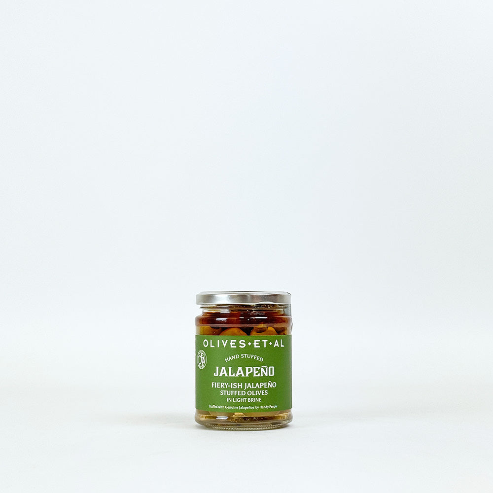 Olives Et Al Fiery Jalapeno Hand-Stuffed Pitted Olives - 150g