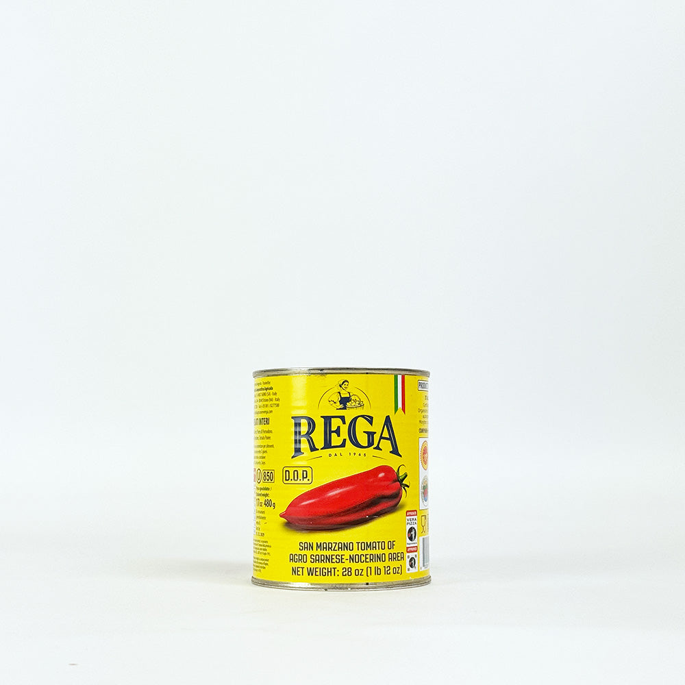 Rega San Marzano DOP Authentic Whole Peeled Plum Tomatoes - 800g Tin