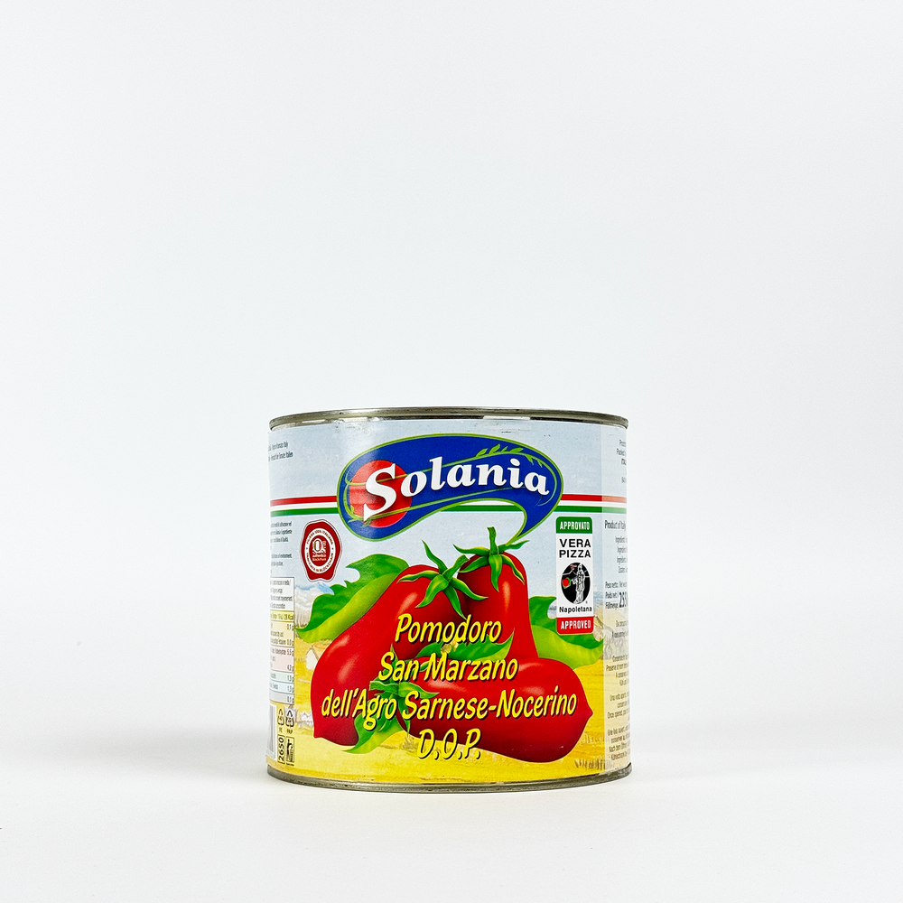 Solania San Marzano DOP Authentic Whole Peeled Plum Tomatoes - 2.55kg