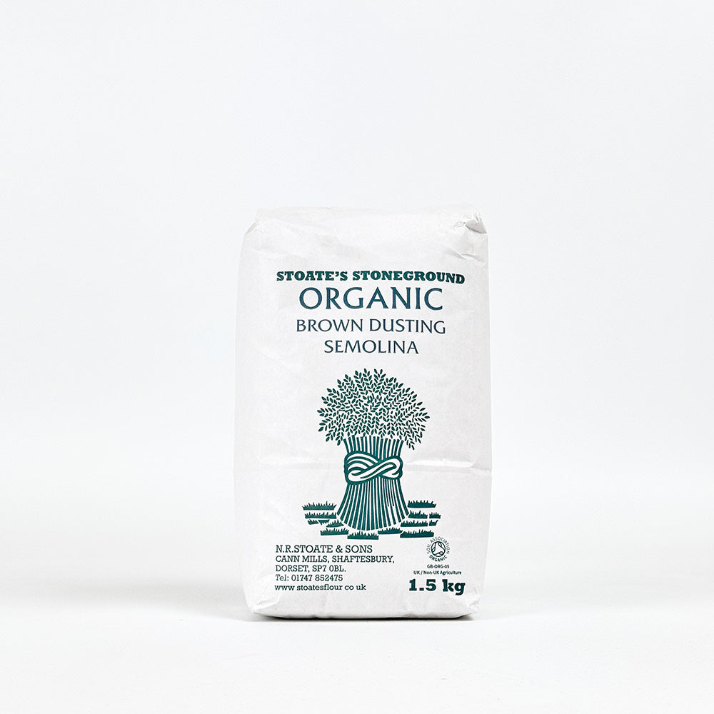 Stoates Organic Stoneground Brown Dusting Semolina