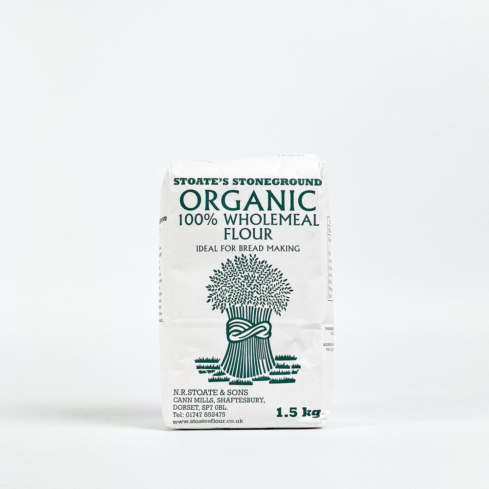 Stoates Organic Stoneground Strong 100% Wholemeal Flour