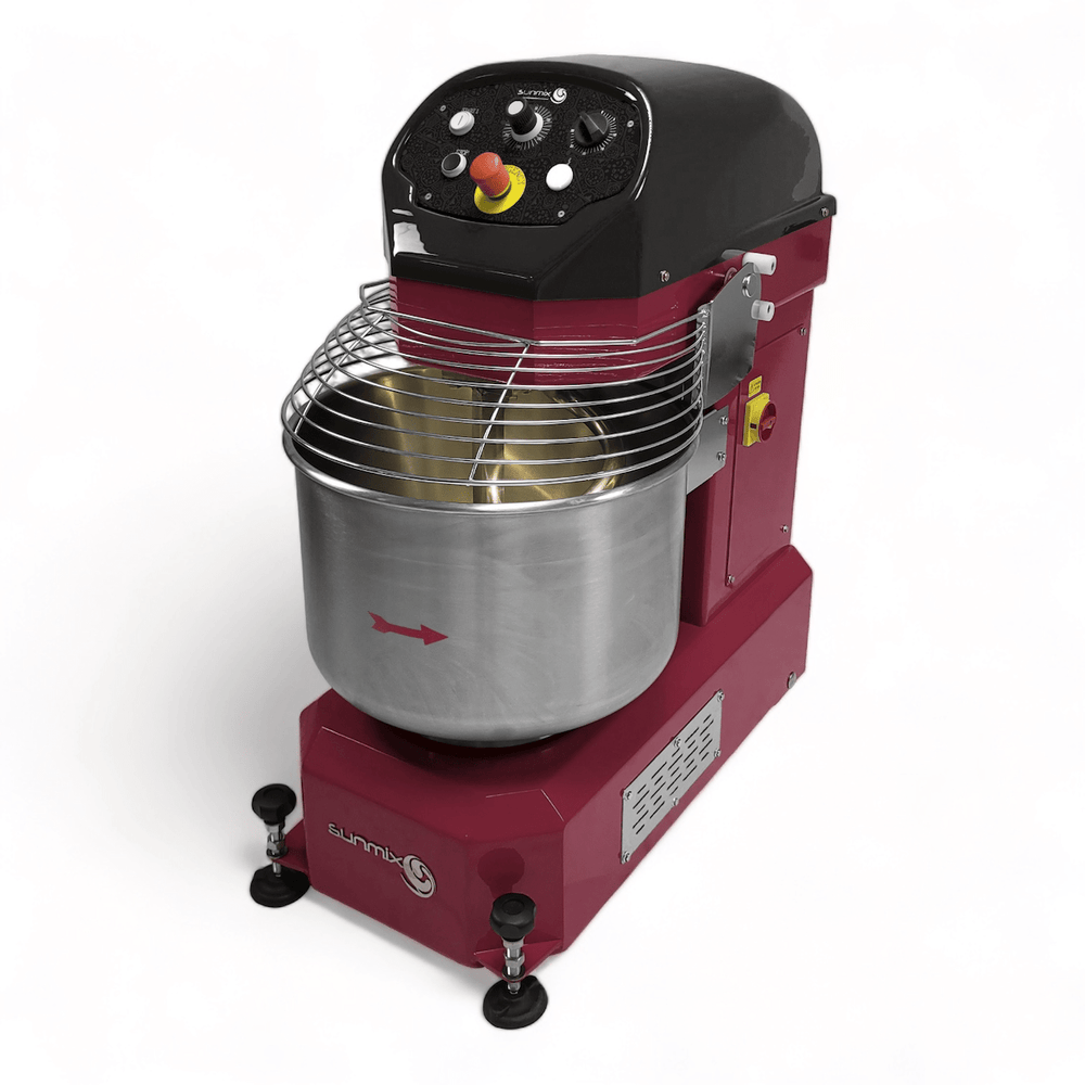 Sunmix Top Line 40kg Spiral Dough Mixer in red