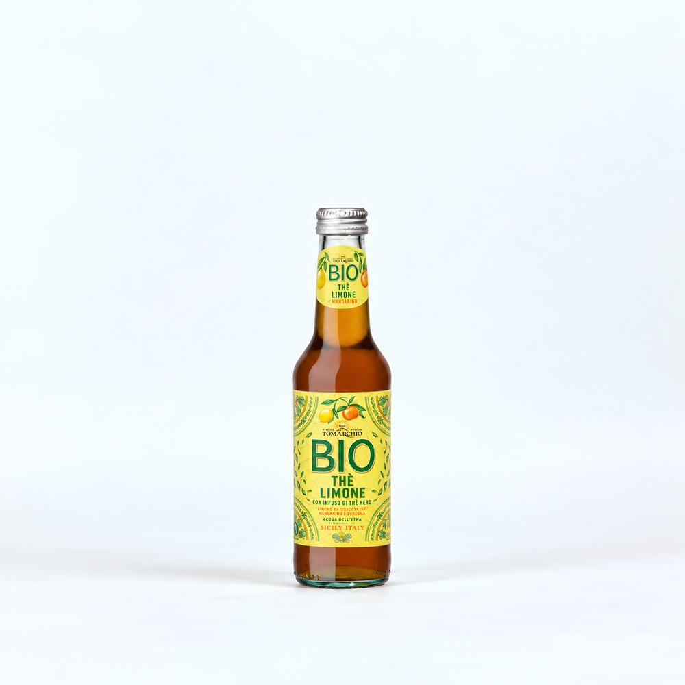 Tomarchio Organic Lemon and Tangerine Tea Sparkling Drink 275ml