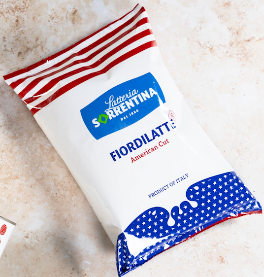 Latteria Sorrentina Fior di Latte Mozzarella Cheese - American Thin Cut 2kg