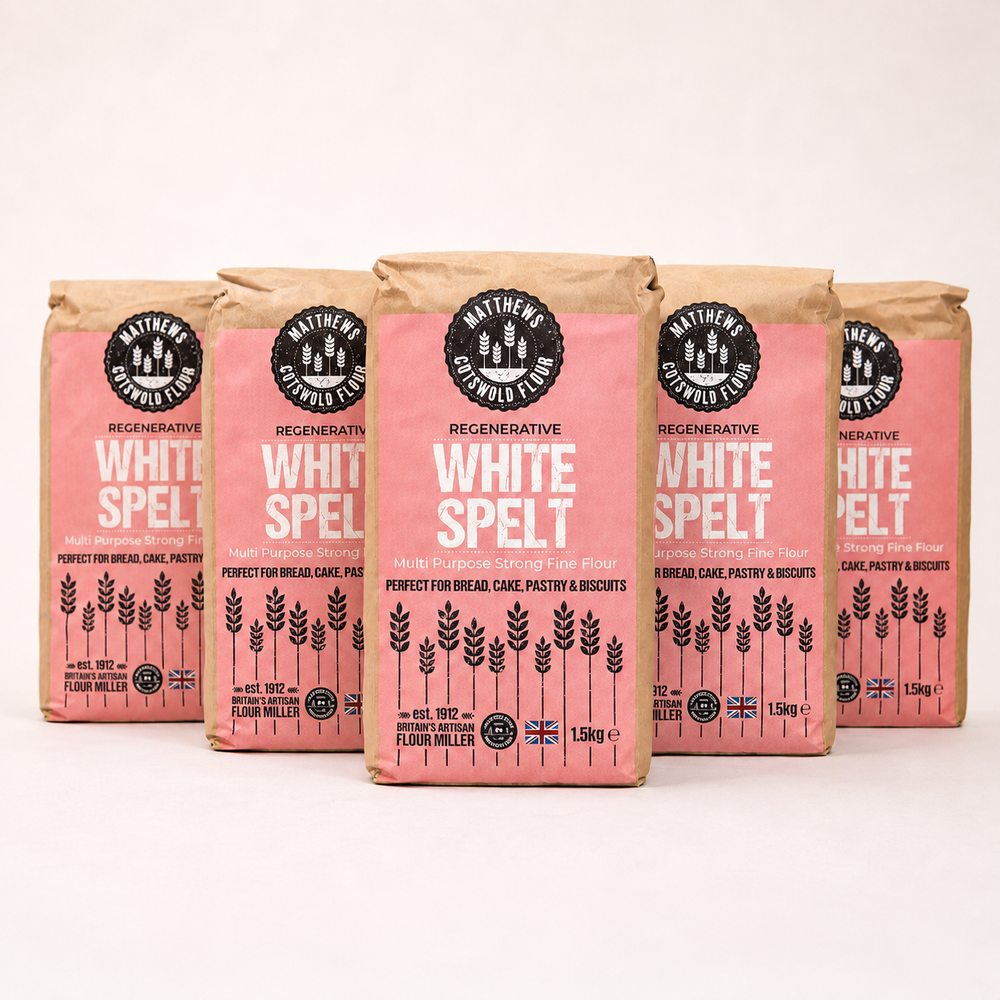 Matthews Cotswold Regenerative Stoneground White Spelt Flour 1.5kg
