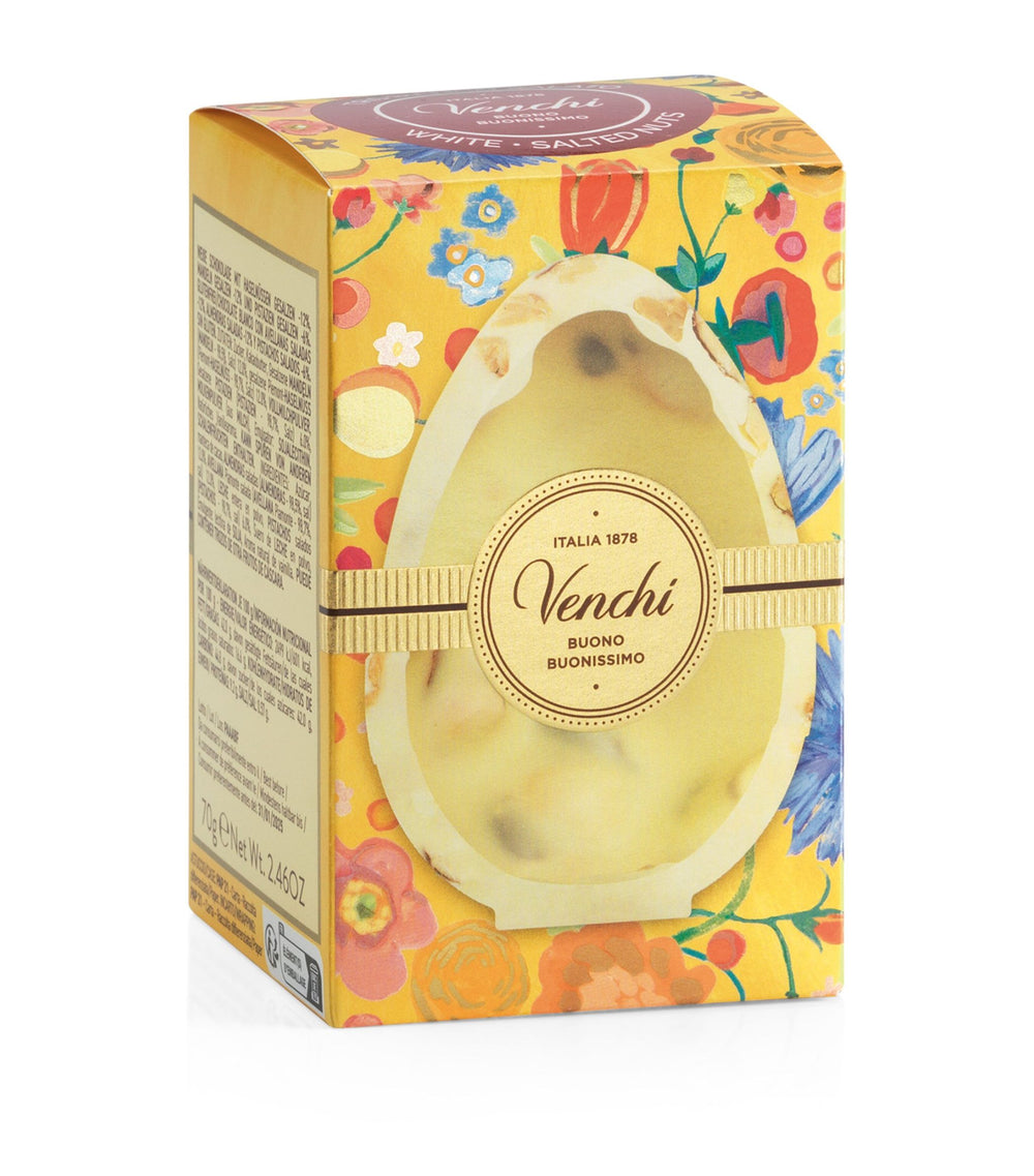 Venchi White Chocolate With Salted Nuts Mignon Egg (Handmade) - 70g
