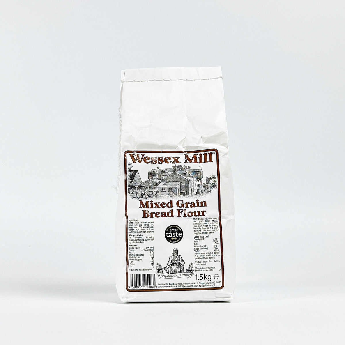 Wessex Mill Mixed Grain Bread Flour 1.5kg Ratton Pantry