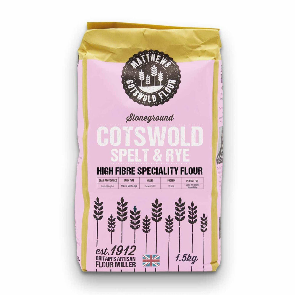 Matthews Cotswold Stoneground Cotswold Spelt and Rye Flour 1.5kg, 4.5kg & 7.5kg - Ratton Pantry