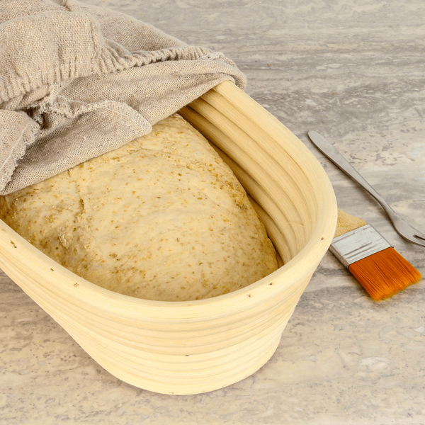 Oval Cane Banneton Bread Proofing Basket Set - Ratton Pantry
