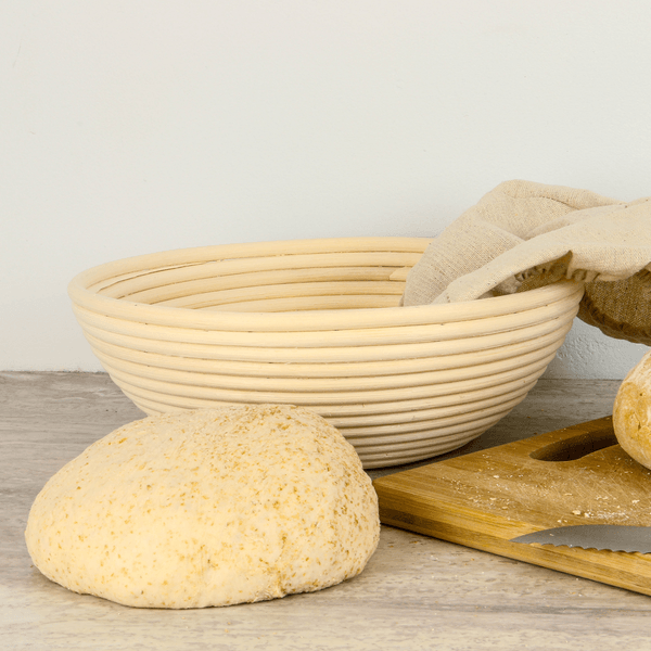 Round Cane Banneton Bread Proofing Basket Set - Ratton Pantry