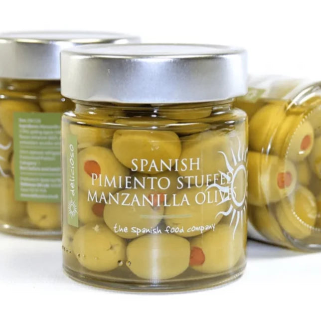 Red Pimiento Pepper Stuffed Manzanilla Olives - 260g
