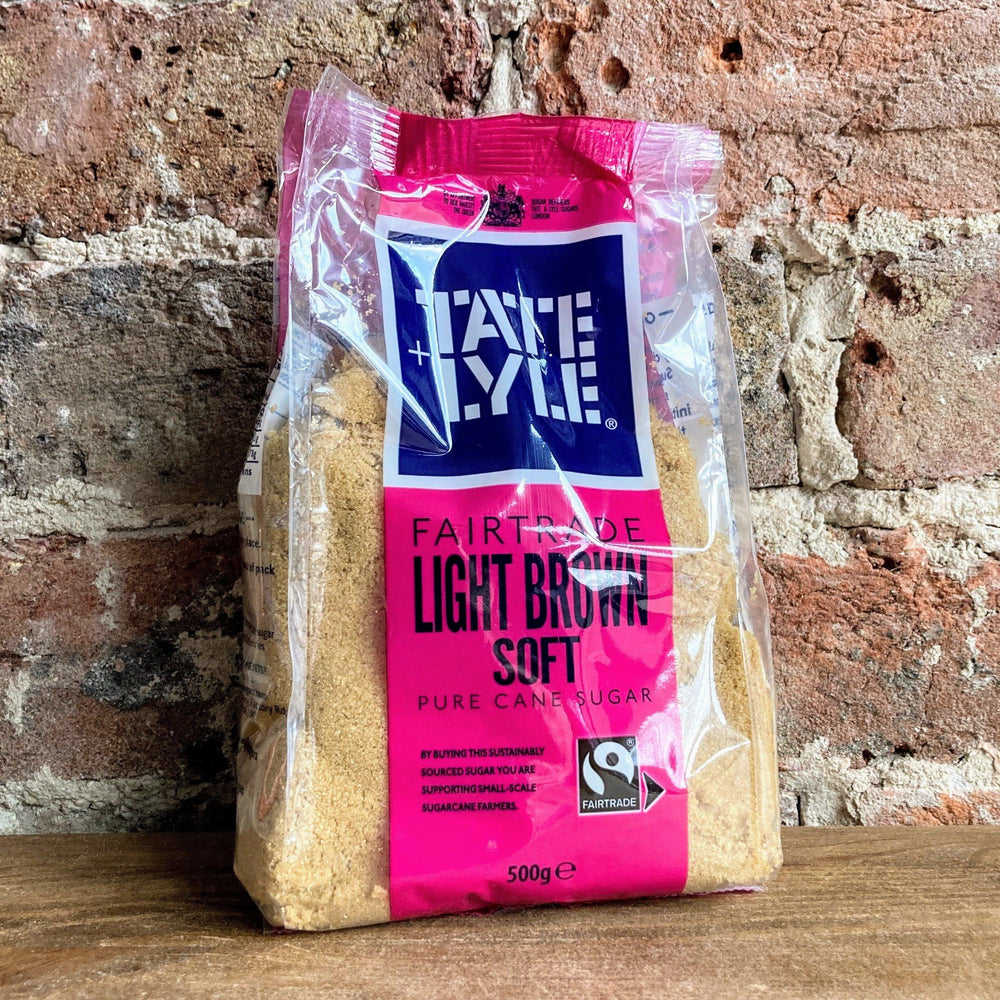 Tate & Lyle Fairtrade Light Brown Soft Pure Cane Sugar 500g x 2 Packs - Ratton Pantry