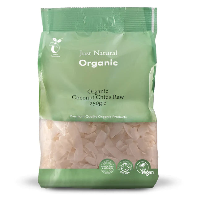 Just Natural Organic Coconut Chips Raw