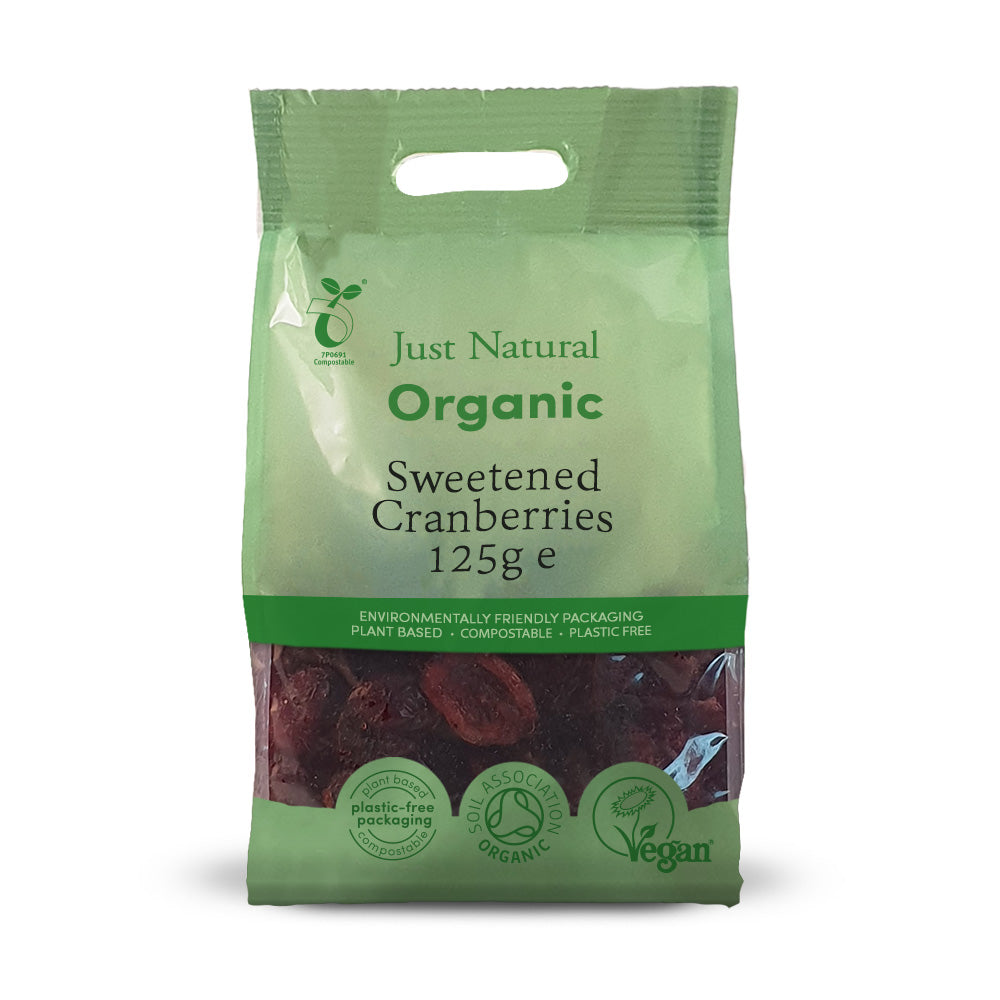 Just Natural Organic Sweetened Cranberries