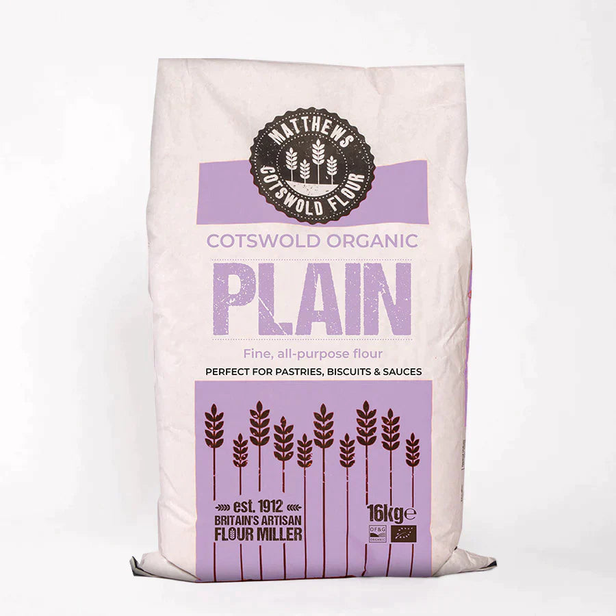 Matthews Cotswold Organic Plain Flour 16kg