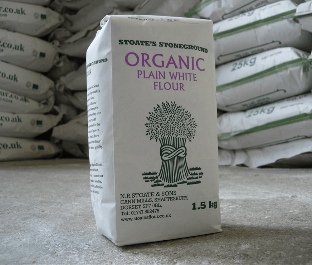 Stoates Organic Stoneground Plain White Flour - Ratton Pantry