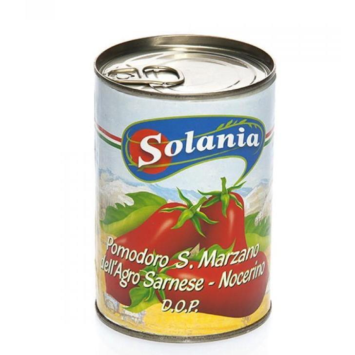 Solania San Marzano DOP Authentic Whole Peeled Plum Tomatoes - 400g Tin - Ratton Pantry