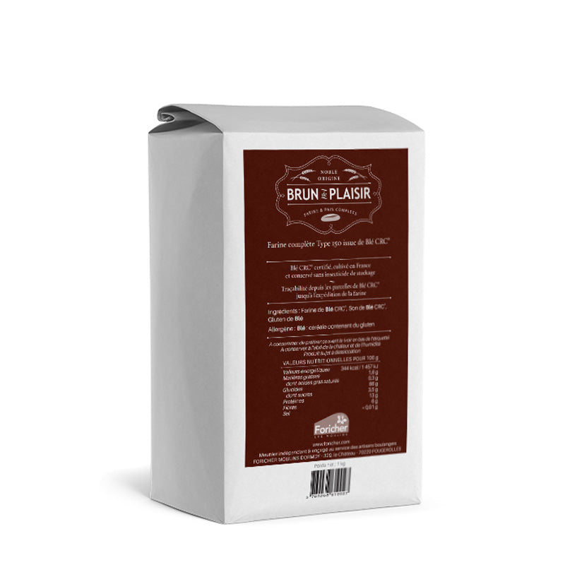 Foricher Brun de Plaisir CRC® T150 French Wholemeal Flour 1kg