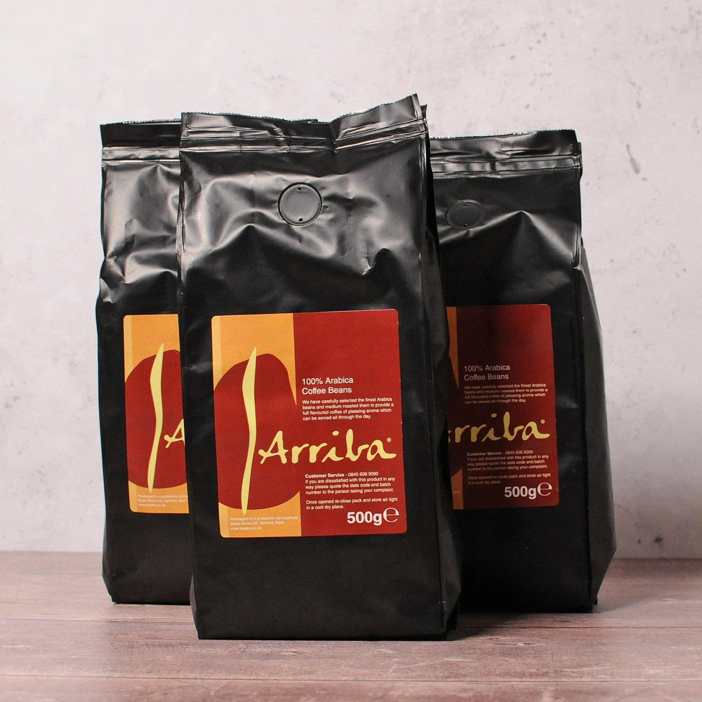 Arriba Espresso 100% Aribica Coffee Beans -1 and 3 x 500g Packs - Ratton Pantry