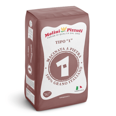 Molini Pizzuti Farina Macinata a Pietra Italian Flour Tipo '1' - 10kg - Ratton Pantry