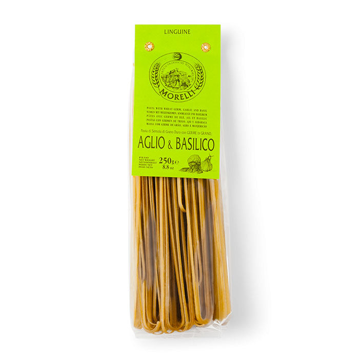 Morelli Garlic & Basil Linguine Pasta - 250g