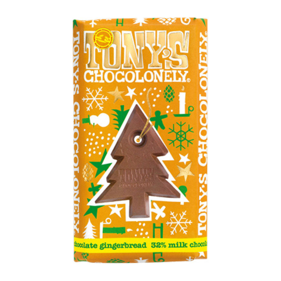 Tony's Chocolonely Milk Chocolate 32% Gingerbread - 180g
