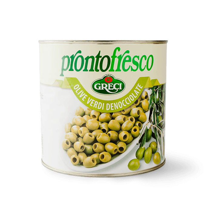 Greci Pitted Green Olives - 2.6kg - Ratton Pantry