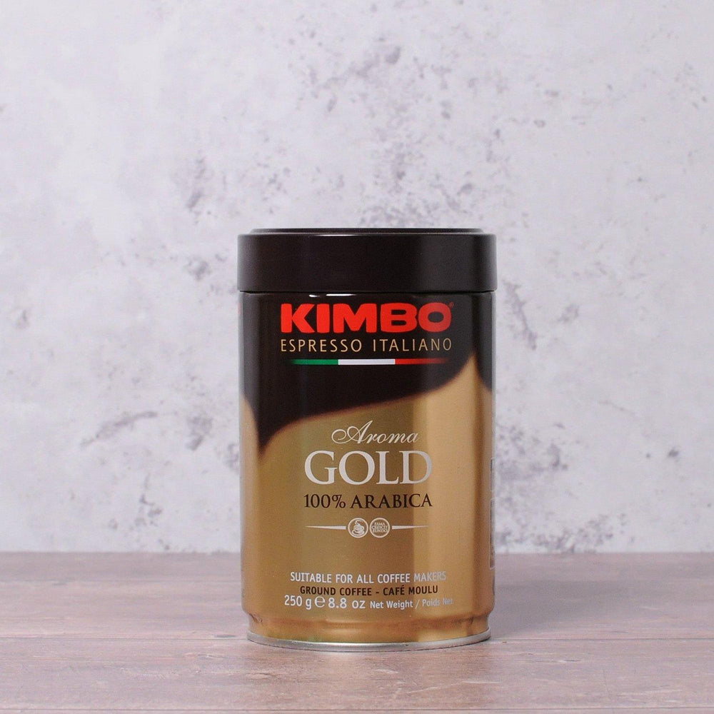 Kimbo Gold 100% Arabica Ground Coffee Tin - 250g - Ratton Pantry