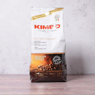 Kimbo Extra Cream Espresso Whole Coffee Beans 1kg - Ratton Pantry