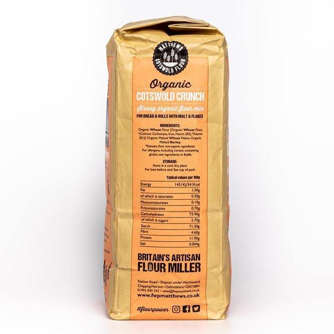 Matthews Cotswold Organic Cotswold Crunch Flour 1.5kg & 4.5kg - Ratton Pantry
