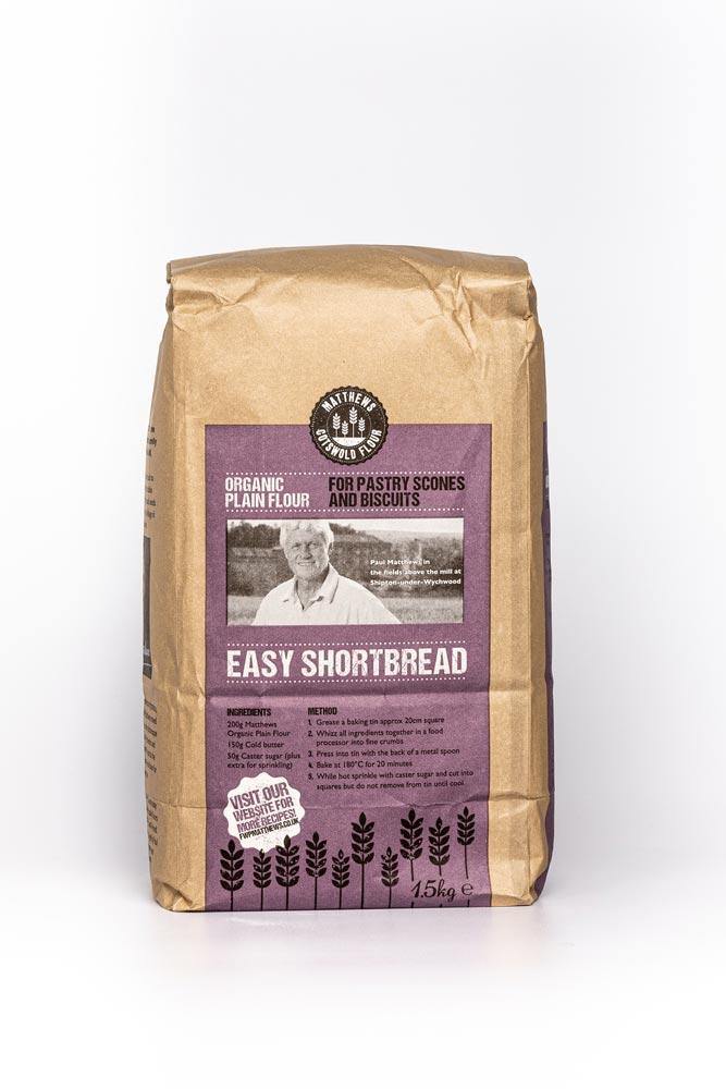 Matthews Cotswold Organic Plain Flour 1.5 & 4.5kg - Ratton Pantry