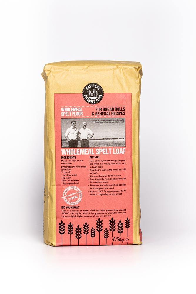 Matthews Cotswold Wholemeal Spelt Flour 1.5kg & 4.5kg - Ratton Pantry