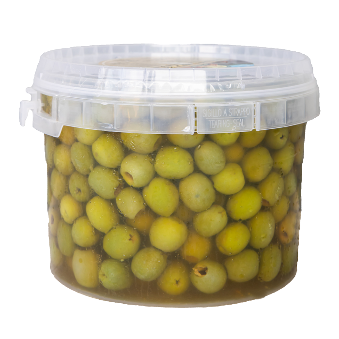 Sapori D'Italia Plain Pitted Fresh Green Nocellara Olives - 3kg