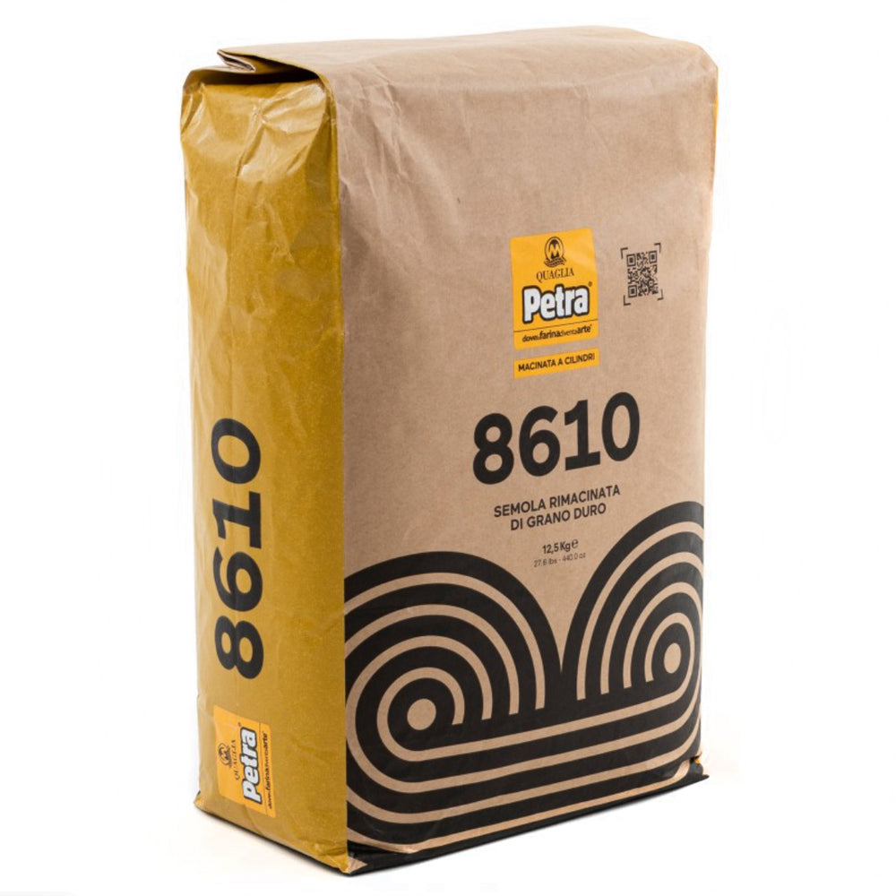 Molino Quaglia Petra 8610 Semola Rimacinata Remilled Durum Wheat Semolina - 12.5kg