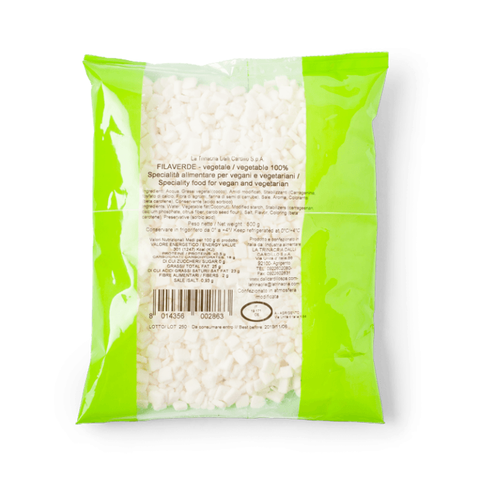 Filaverde Vegan Cubed "Mozzarella" Cheese - 500g (PRE-ORDER Product - See Description) - Ratton Pantry