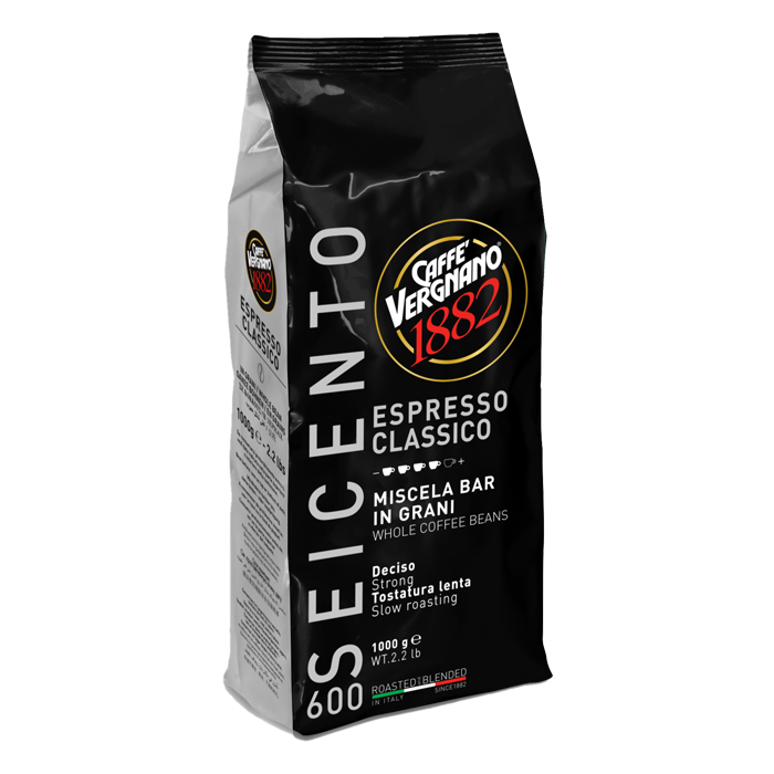 Caffè Vergnano Strong Espresso Classico 600 Blend Coffee Beans - 1kg